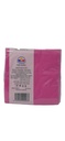 Serviettes 3 plis rose 200 x 200 mm face dessous