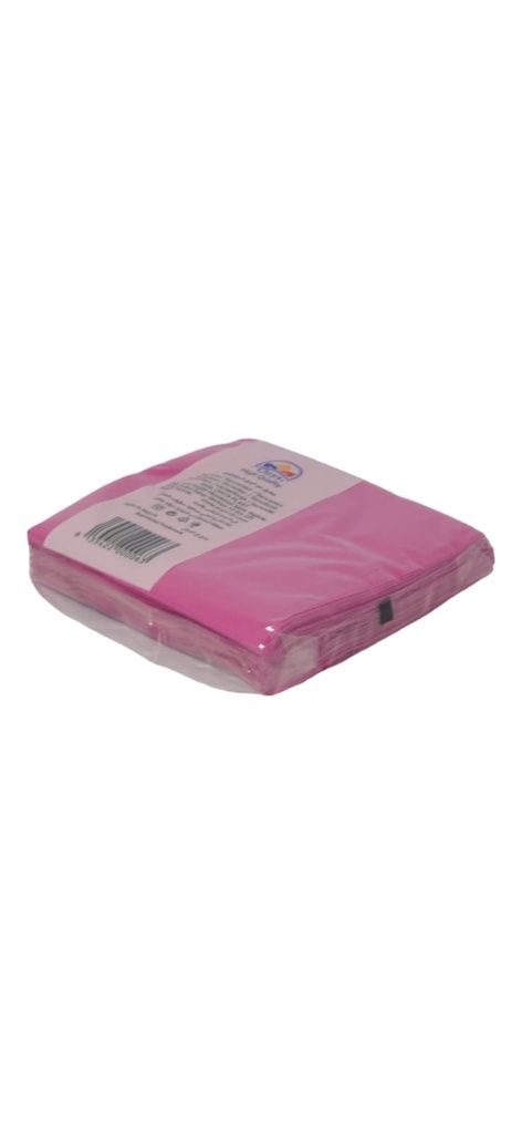 Serviettes 3 plis rose 200 x 200 mm 34 dessous