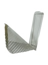 Barquette sandwich plastique 180 x 80 x 80 mm couvercle ouvert
